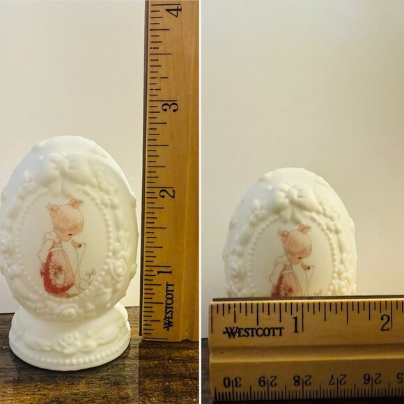 Vintage Precious Moments 1997 Make A Joyful Noise Porcelain Egg Figurine - Picture 7 of 7